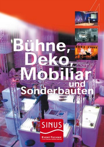 BÃ¼hne, Deko, Mobiliar und Sonderbauten - SINUS Event-Technik ...