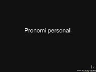 Pronomi personali - Deutsches Institut Florenz