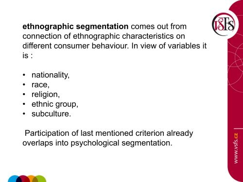 Market segmentation