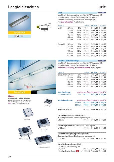 LED-Langfeldleuchten Modus