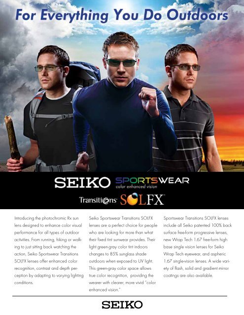 SEIKO Internal Free-Form Lenses - Robertson Optical Laboratories