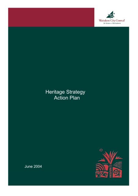 Heritage Strategy Action Plan - Auckland Council