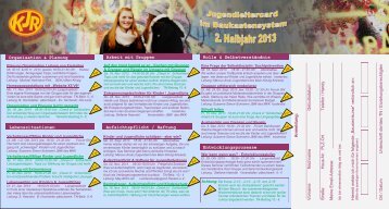 Flyer der Baukastenseminare - Kreisjugendring Main Kinzig Kreis