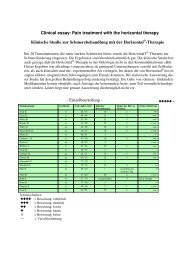 Klinische Studie zur Schmerzbehandlung - WeWoThom