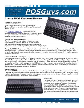 Cherry spos keyboard review