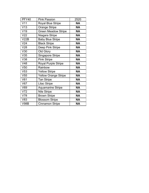 Isacord To Floriani Thread Conversion Chart