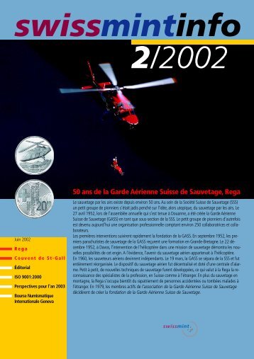 50 ans de la Garde Aérienne Suisse de Sauvetage, Rega - Swissmint