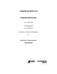 LANDESBANK BERLIN AG EndgÃ¼ltige Bedingungen - Zertifikate