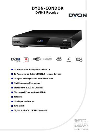 DYON-CONDOR DVB-S Receiver