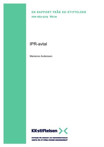 IPR-avtal - KK-stiftelsen
