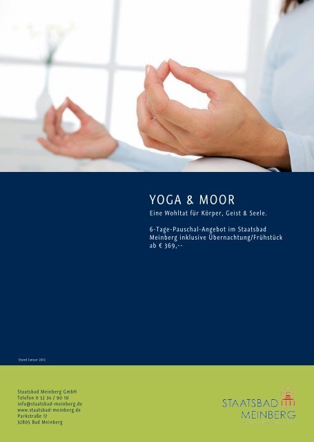 YOGA & MOOR - Staatsbad Meinberg