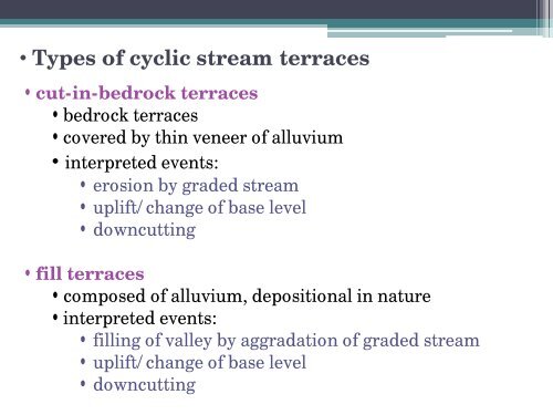 Chapter 6: Fluvial Landforms