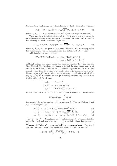 Empirical Evaluation of Hybrid Defaultable Bond Pricing ... - risklab