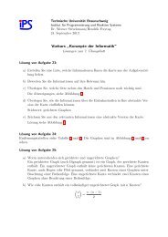 Lösungen zum 7. Übungsblatt - Institut für Programmierung und ...