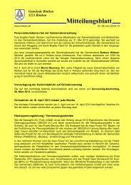 Mitteilungsblatt Nr. 05 vom 26.03.2013 - Gemeinde Riniken