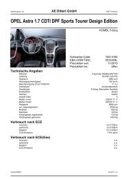 OPEL Astra 1.7 CDTI DPF Sports Tourer Design Edition Technische ...