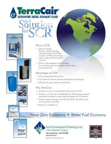 TerraCair DEF Brochure - The Sarjeant Co. LTD