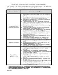 grade 11-12 pa common core standards transition guide