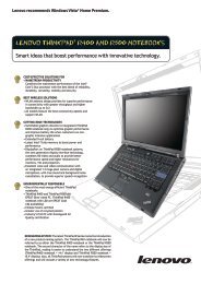 Lenovo THInKPAD® R400 AnD R500 noTebooKS - News - Lenovo