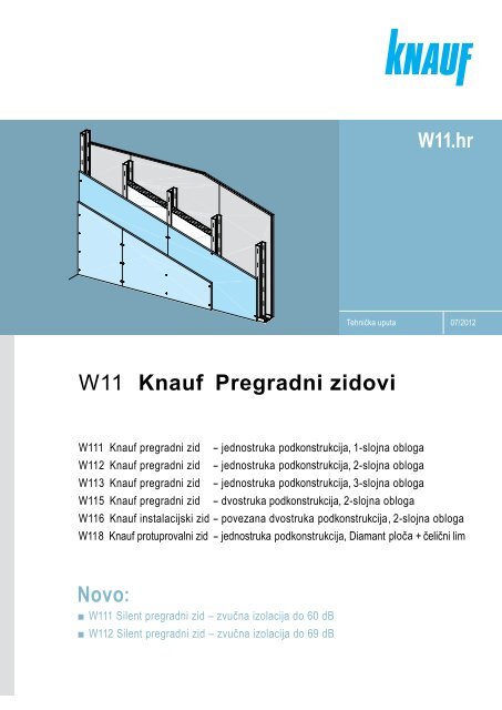 W11 Knauf pregradni zidovi