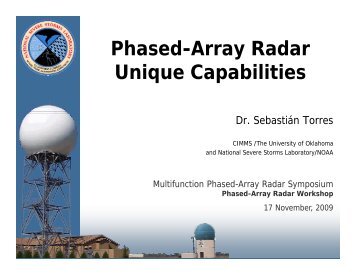Phased-Array Radar Phased Array Radar Unique Capabilities