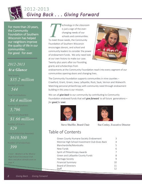 PDF version - Community Foundation of Southern Wisconsin