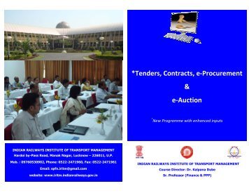 *Tenders, Contracts, e-Procurement & e-Auction - Indian Railways ...