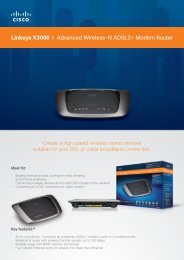 Linksys X3000 I Advanced Wireless-N ADSL2+ ... - RouterShop