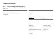 Gemeinde Seengen Bau- und Nutzungsordnung (BNO)