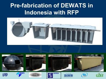 Pre-fabrication of DEWATS in Indonesia with RFP - SuSanA