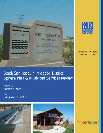 South SJ Irrigation district sphere plan & municipal services review