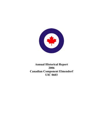 Canadian forces Component - Joint Base Elmendorf-Richardson