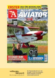 Bericht Modell Aviator 11/13 - Hype