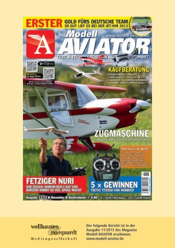 Bericht Modell Aviator 11/13 - Hype
