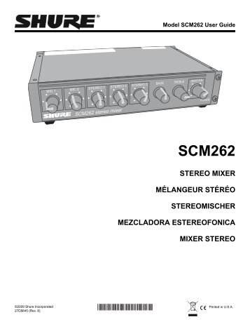 View Shure SCM262 Manual - AV Chicago