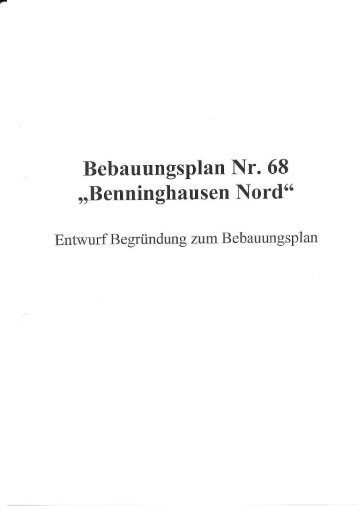 Bebauungsplan Nr. 68 - CDU Burscheid, Rheinland