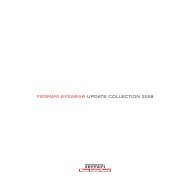 FERRARI EYEWEAR UPDATE COLLECTION 2008 - JP OPTIK