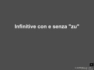 Infinitive con e senza 