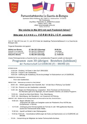 Anmeldung - Samtgemeinde Brome