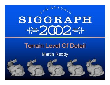 Terrain Level Of Detail - Pixar Graphics Technologies