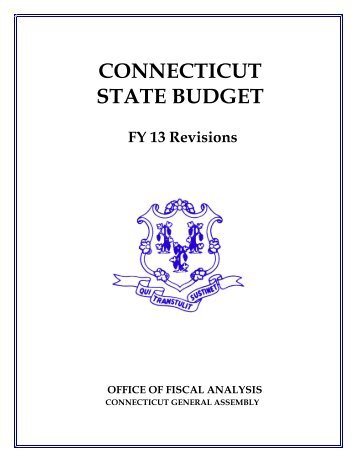 connecticut state budget - Office of the State Comptroller - CT.gov