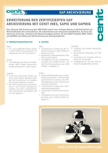 Produktflyer - Cenit AG Systemhaus