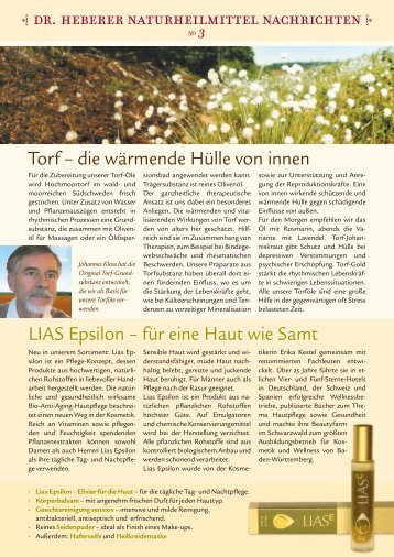 Dr. Heberer Naturheilmittel Nachrichten Nr. 3 (PDF) - blau-box.de