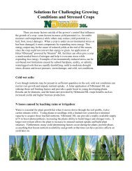 Solutions for Challenging Growing Conditions and Stressed Crops