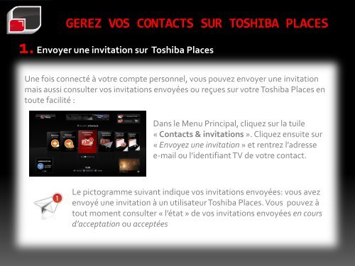 Envoyez une invitation - Toshiba