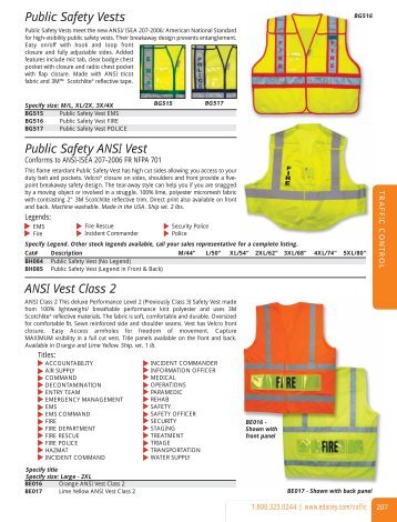 Public Safety Vests - Security tech