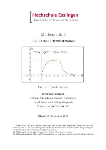 Laplace-Transformation