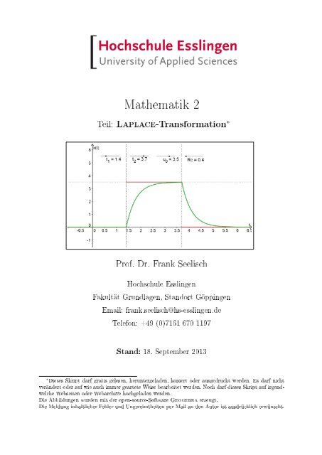 Laplace-Transformation