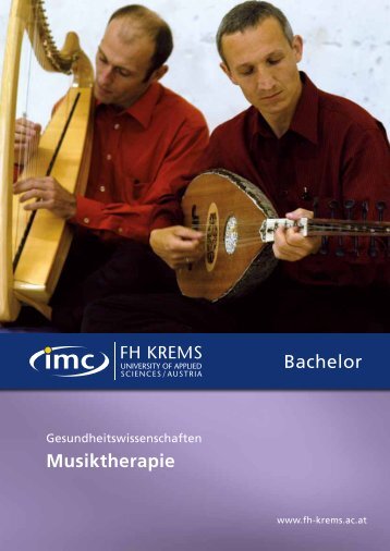 Folder - Bachelor - Musiktherapie - IMC Fachhochschule Krems GmbH