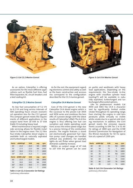Excellence on Board - Marine Engines Caterpillar